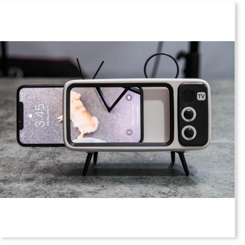 Loa Bluetooth mô hình TV trắng đen thời bao cấp