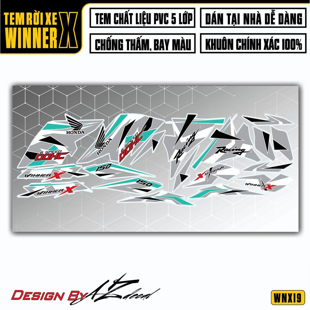 Tem Rời Xe Winner X Mẫu DOHC | WNX19 | Decal Chế Xe Máy Cắt CNC Khuôn Sẵn, Chống Nước, Chống Bay Màu