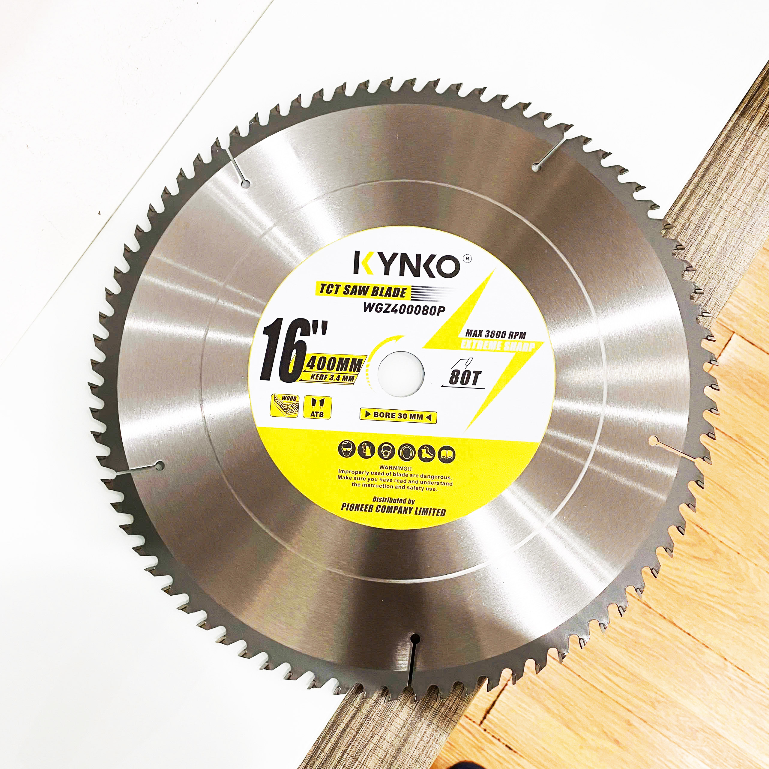 LƯỠI CƯA GỖ TCT 80 RĂNG đường kính phi Ø 400mm KYNKO WGZ400080P