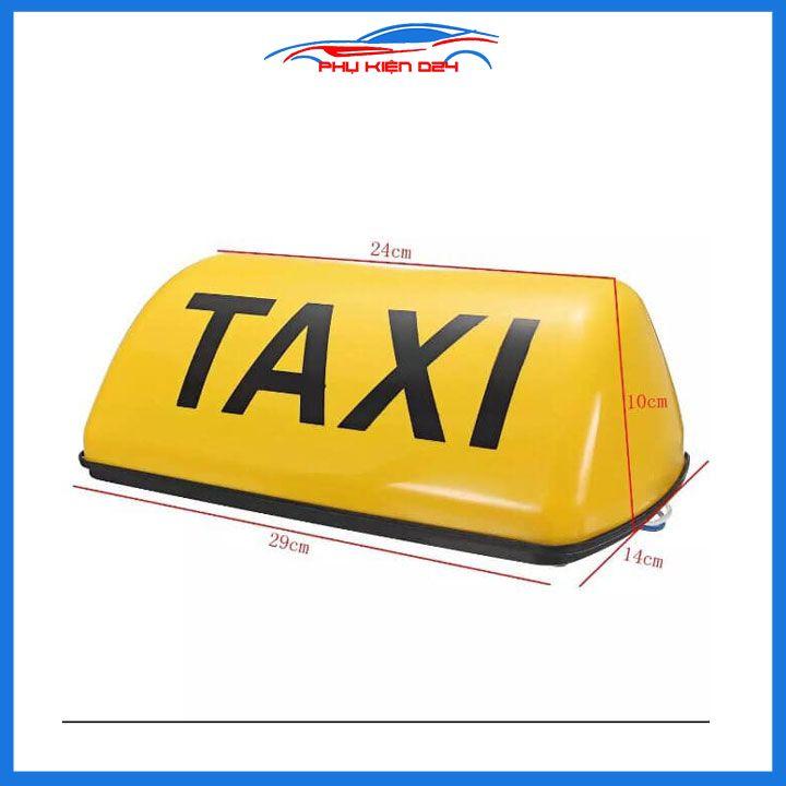 Mào taxi có đế nam châm có đèn kích thước 29cmx10cmx13cm