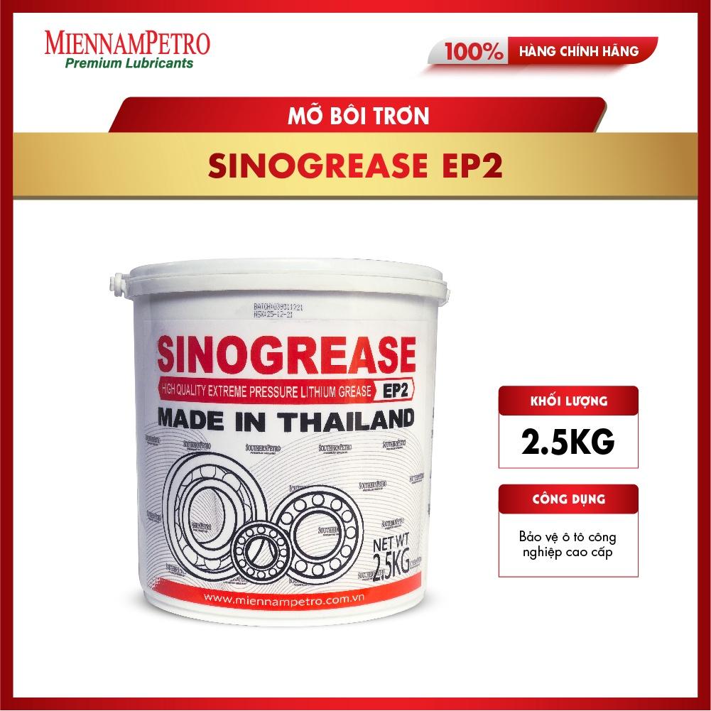 Mỡ Bôi Trơn MiennamPetro Sinogrease EP2 2,5KG Bảo Vệ Ô Tô Công Nghiệp Cao Cấp