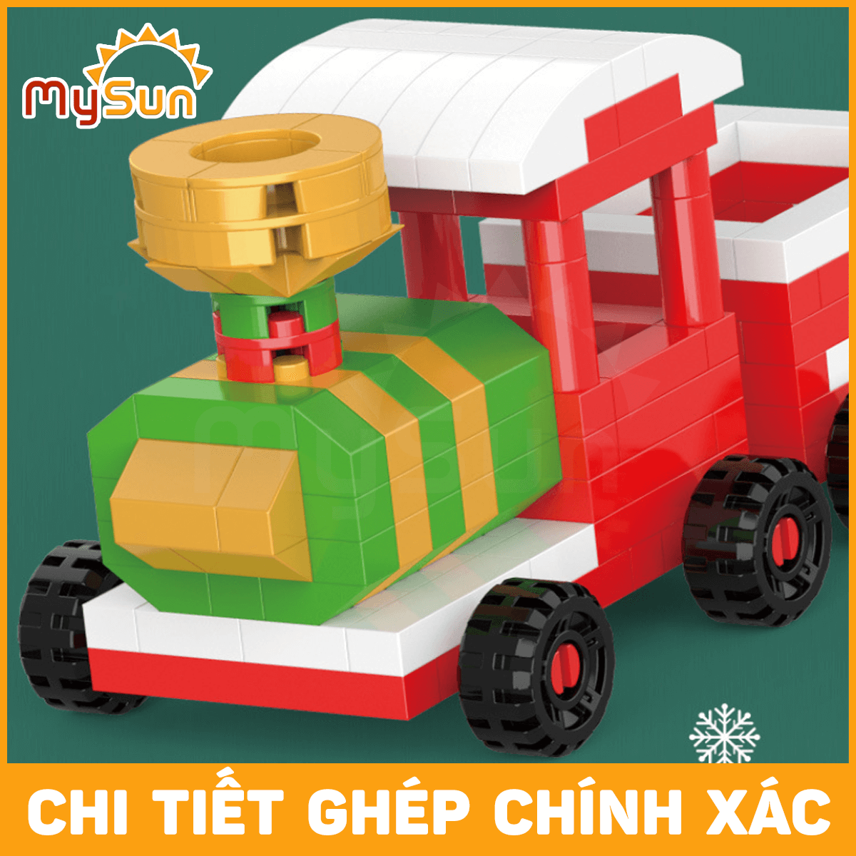 Lắp ráp xếp mô hình ông già Noel đồ chơi Giáng sinh Noel Chrismast cho bé