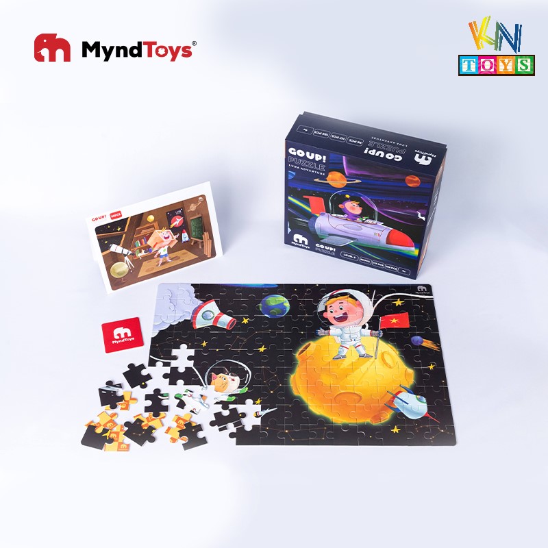 Đồ Chơi Xếp Hình MyndToys - GO UP! Puzzle – Level 5 – Luna Adventure (Cho Bé Từ 4 Tuổi)