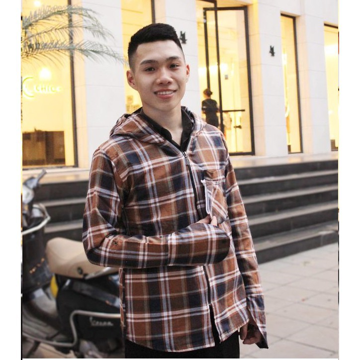 Áo chống nắng KẺ CARO NAM 2 LỚP bền đẹp chống nắng siêu siêu tốt