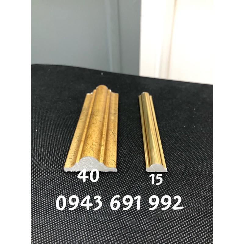 Chỉ nhựa composite màu vàng đồng cổ bản 4cm trơn