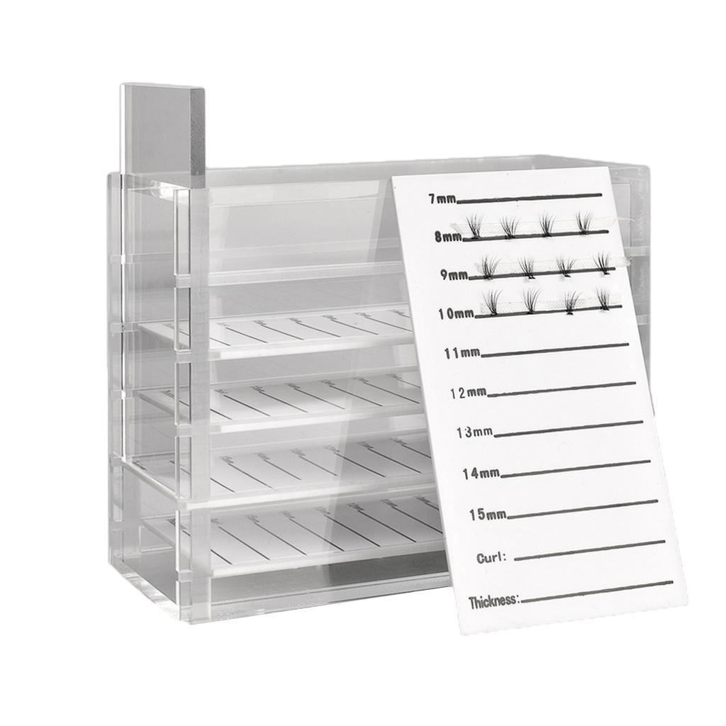 Acrylic False Eyelash Storage Box Makeup Cosmetic Case Lash Holder Organizer