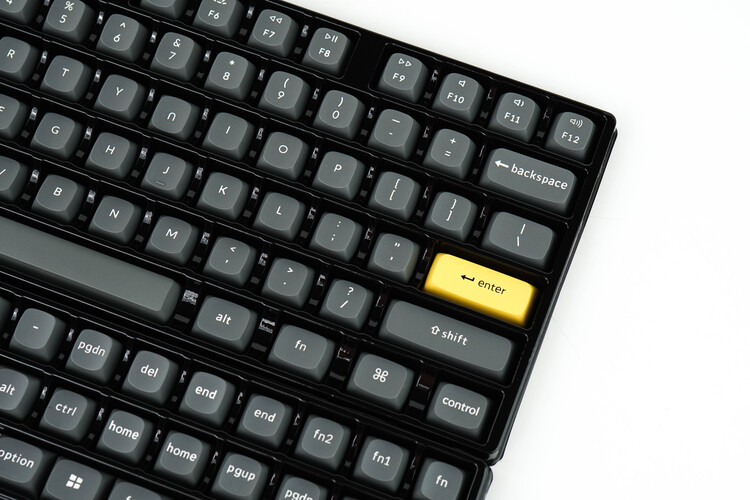 Nút bàn phím Keycap PBT Double Shot OSA Profile ( Dark Black / Dark Grey ) - Hàng Chính Hãng