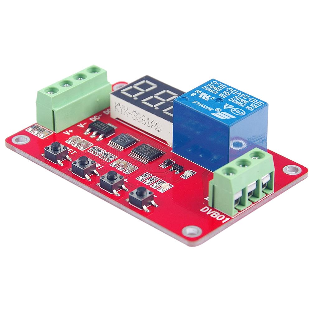 DC 5V / 12V / 24V Digital Voltage Comparator / Voltage Tester Monitor Charge / Discharge Overvoltage / Undervoltage Overload Protection Autosave