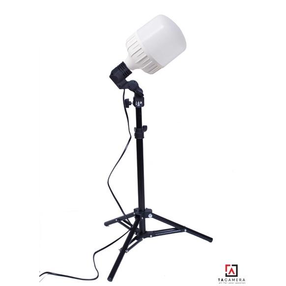 Combo Đui Đèn Đơn E27 + Bóng Đèn LED siêu sáng 50W + Chân Đèn Nhỏ cao tối đa 2m