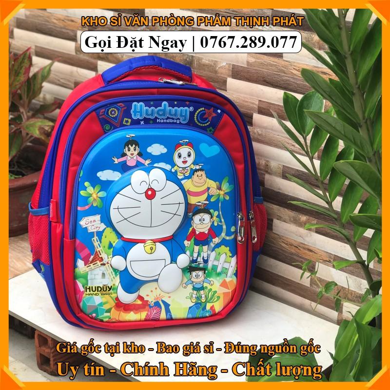 Balo tiểu học, cặp học sinh cấp 1 họa tiết DORAEMON siêu nhẹ, chống thậm nước (GIÁ TẠI KHO