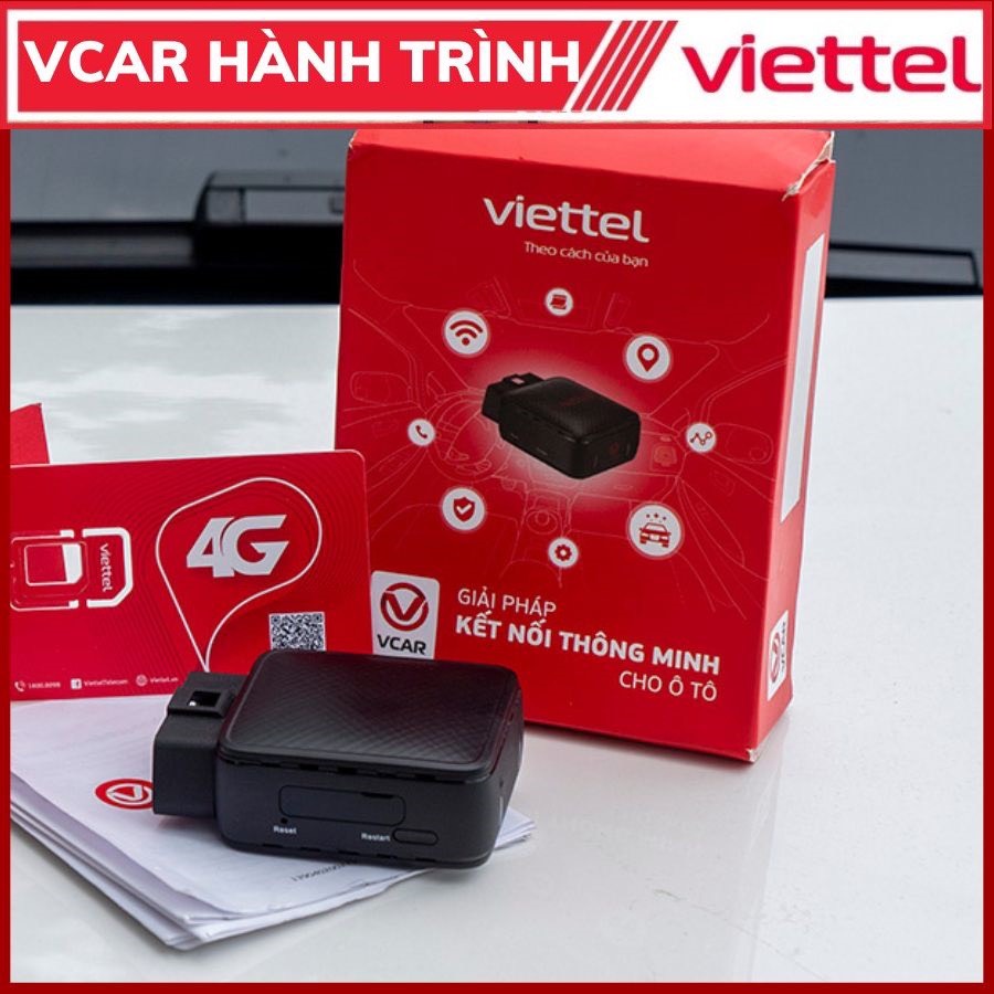 [HÀNG CHÍNH HÃNG] Định Vị Hành Trinh Trình ô tô Vcar Viettel là Thiết Bị Giám Sát Sức Khoẻ Xe, phát WiFi Mới nhất 2022