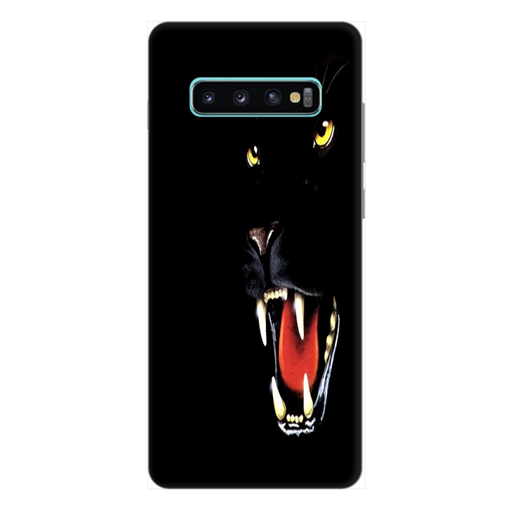 Ốp lưng điện thoại Samsung S10 Plus hình Gấu Đen