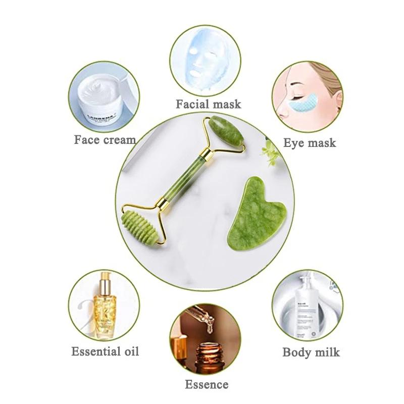 Ngọc Tự Nhiên Con Lăn Nâng Cơ Mặt Lên Con Lăn Quách Thiếu Lâm Ban Gouache Đá Cạp Massage Mặt Chống Nhăn Dụng Cụ Làm Đẹp Bán BuônHàng nhập khẩu