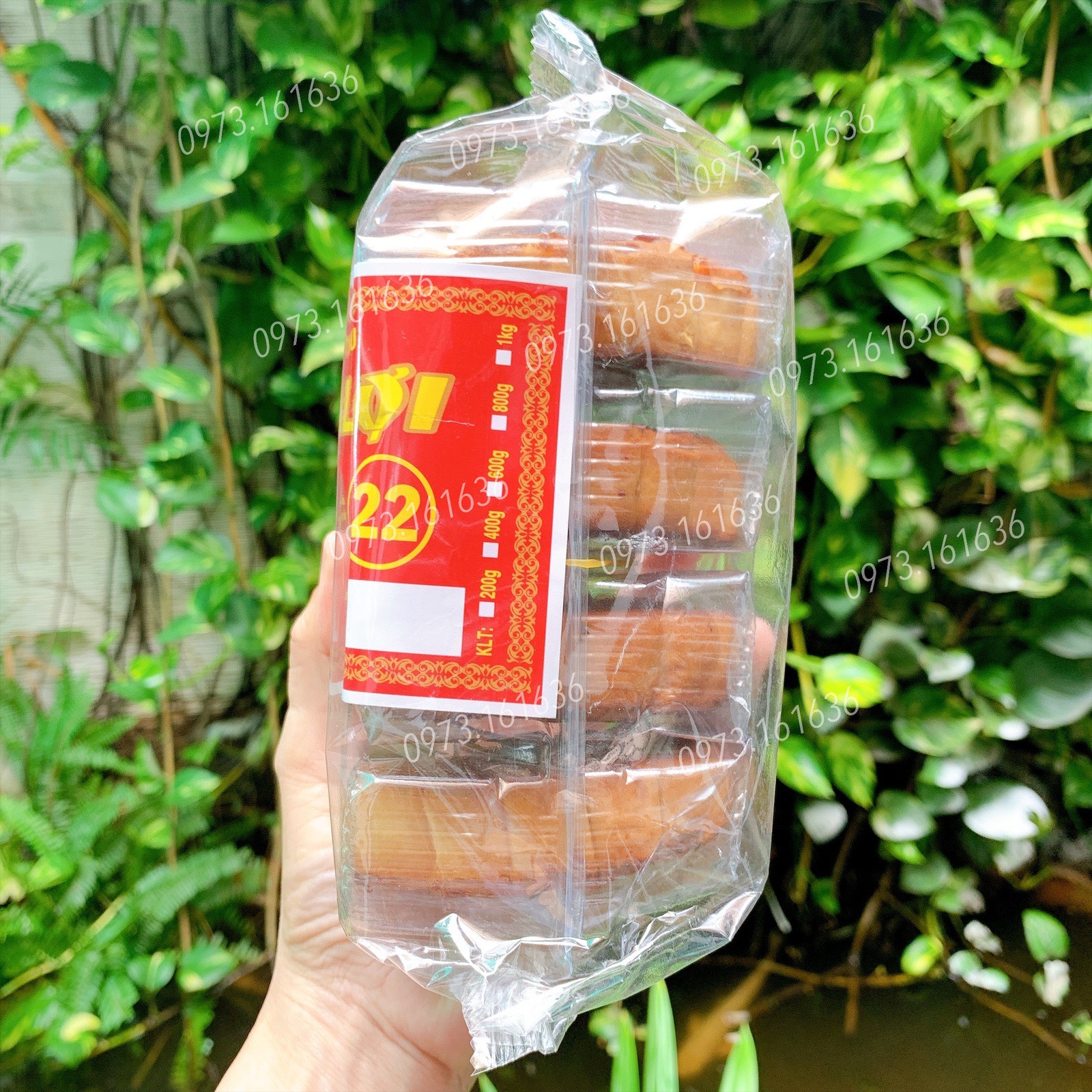 Bánh Trung Thu Thập Cẩm Tân Dân Lợi - Cây 04 bánh thập cẩm không trứng/500g/4 Bánh - Bao Date mới