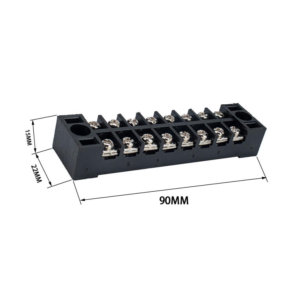 5Pcs 8P Screw Barrier Terminal Block 8 Postions Terminal Barrier Strips