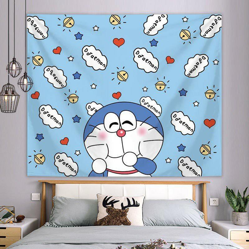 Tranh vải treo tường Decor phòng ngủ phong cách vintage, tấm thảm treo tường dễ thương