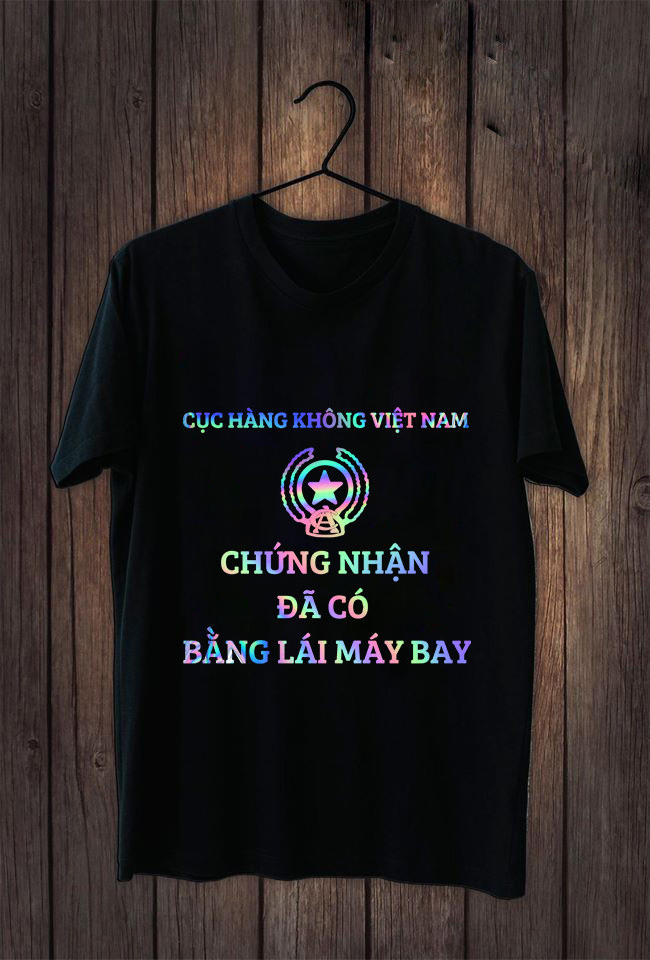 Áo Thun Nam Phản Quang 7 Màu Lái Máy Bay