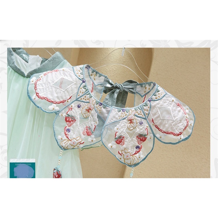Đầm công chúa sườn xám cổ trang thêu hoa cho bé gái diện tết trung thu đẹp size 15-40kg hàng Quảng Châu