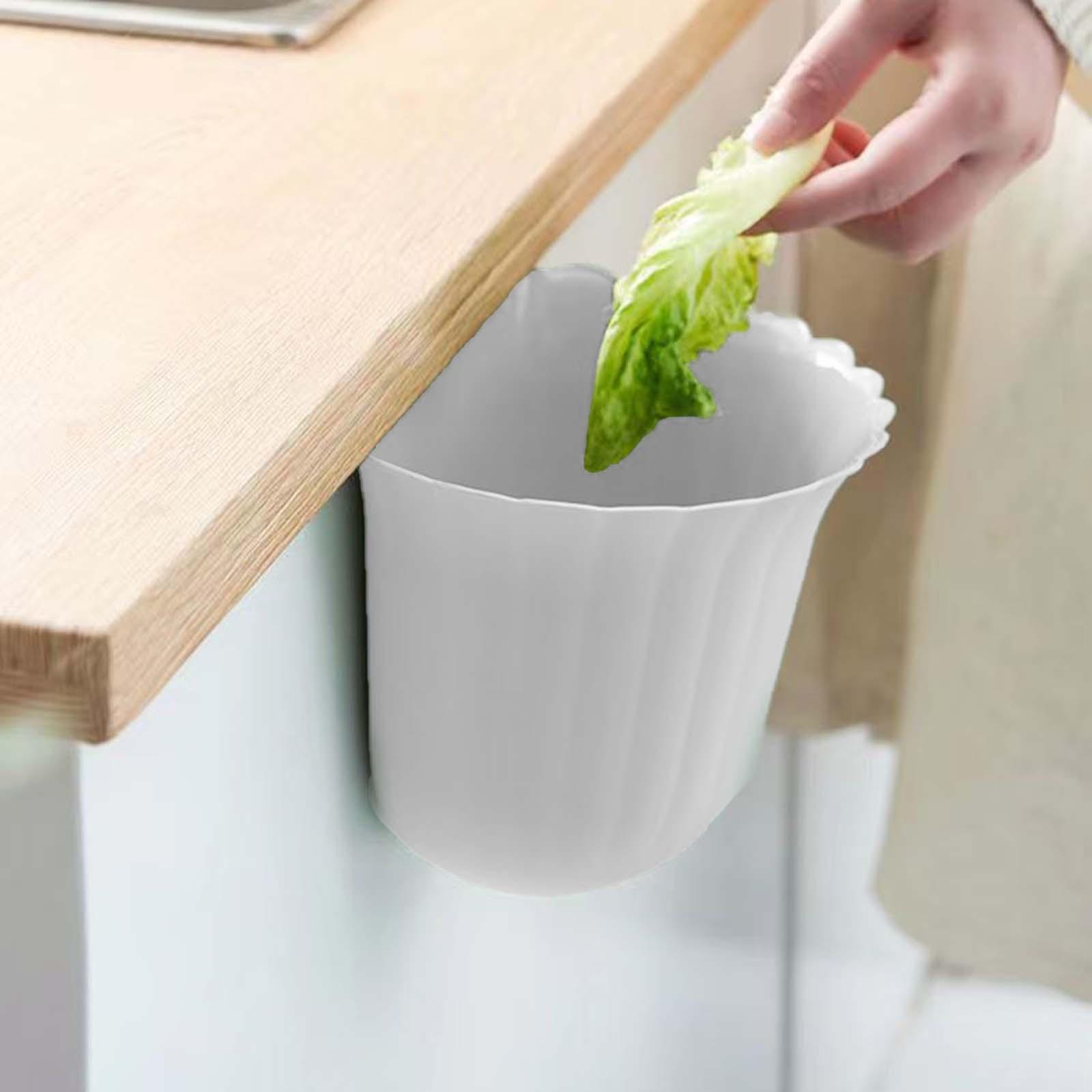 Desk Trash Can Flower Pots Plant Container Paper Waste Basket for Desk Table