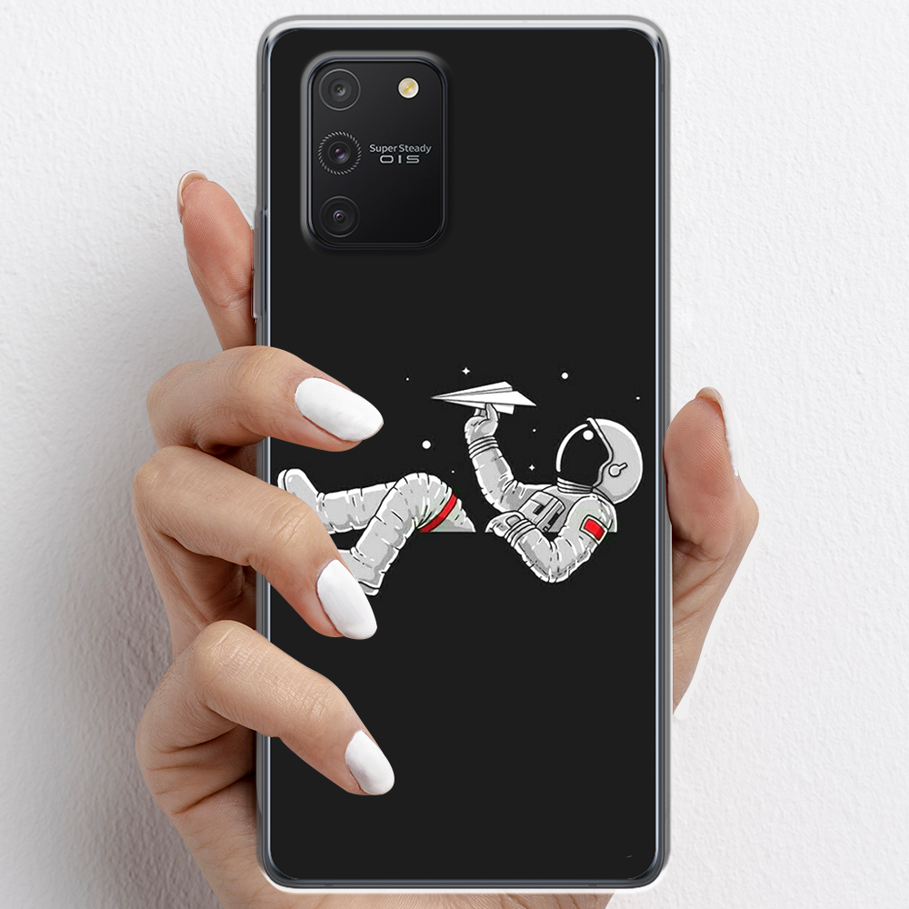Ốp lưng cho Samsung Galaxy S10 Lite nhựa TPU mẫu Phi hành gia