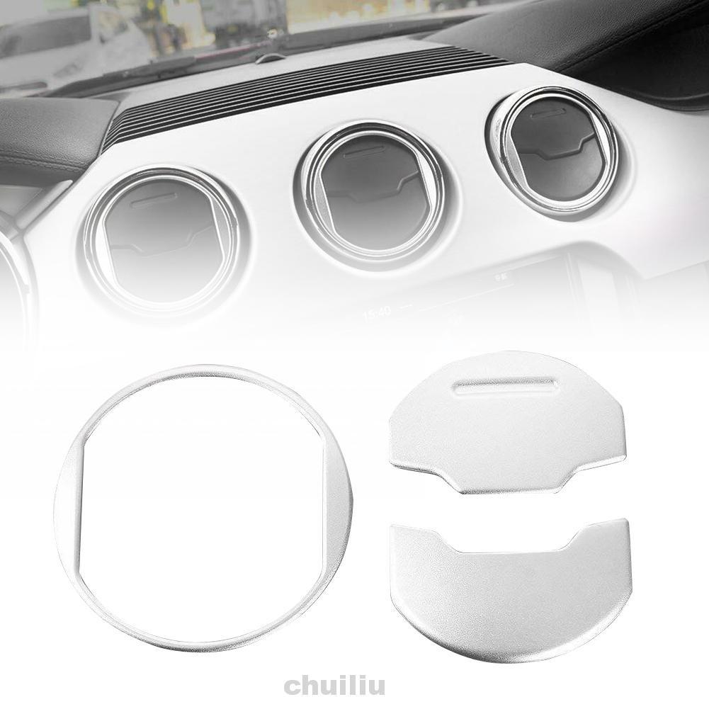 Bộ 3 Viền Hợp Kim Nhôm Trang Trí Máy Điều Hòa Xe Hơi Ford Mustang