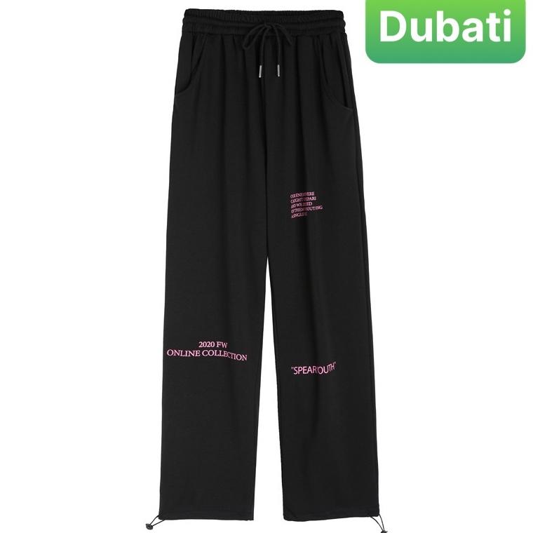 QUẦN JOGGER NAM NỮ UNISEX CHẤT NỈ DÀY DA CÁ ỐNG SUÔNG RỘNG THÊU CHỮ YOUTH RÚT DÂY HÀN QUỐC HOT NHẤT 2022 - DUBATI FASH