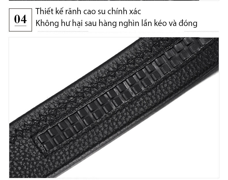 Thắt lưng/ dây nịt nam da bò cao cấp mã 74230DIE - Kiểu 2