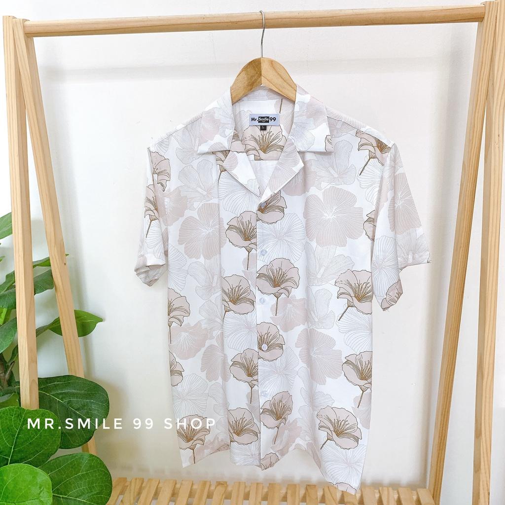 ÁO SƠ MI HỌA TIẾT ĐI BIỂN UNISEX MR SMILE 99 SHOP