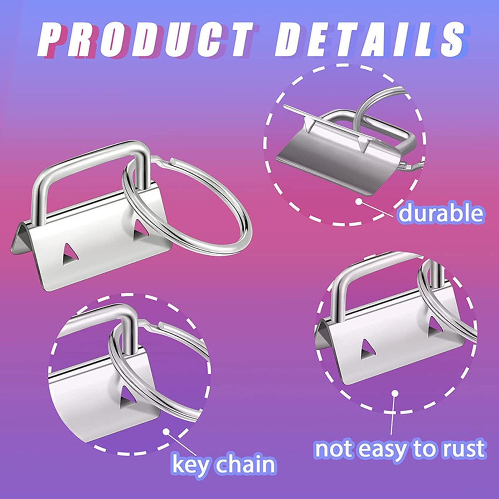 Key Fob Hardware with Split  for Keychain- Pliers