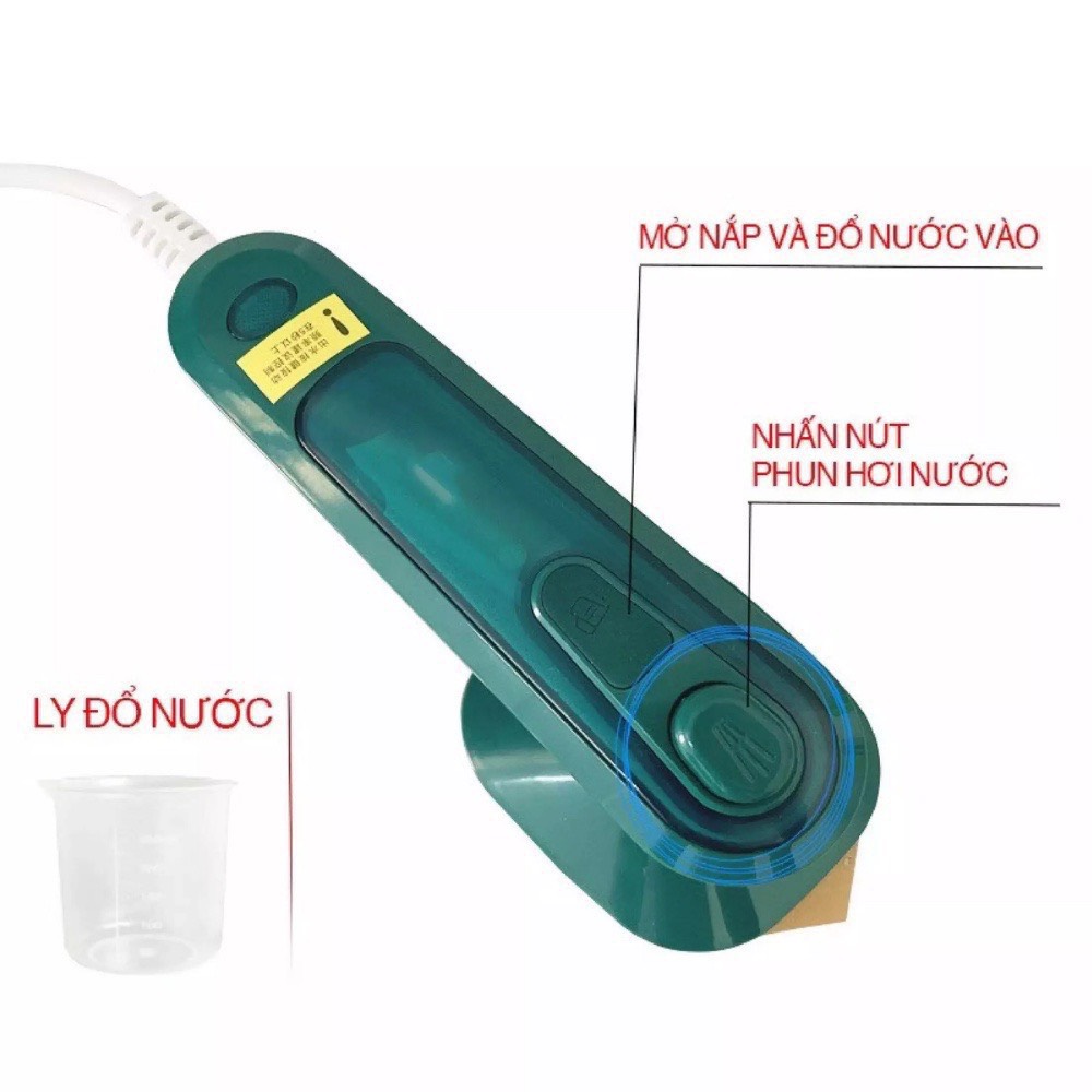 Bàn là hơi nước cầm tay mini , Bàn ủi hơi nước công suất 33W