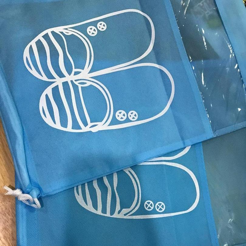 Túi đựng giày dây rút tiện lợi bằng vải không dệt