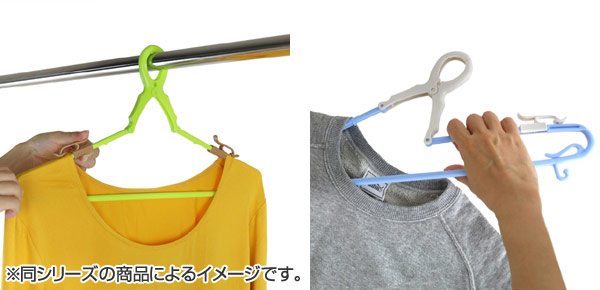 Móc treo quần áo chống trượt, chống gió nội địa Nhật Bản (giao màu ngẫu nhiên)