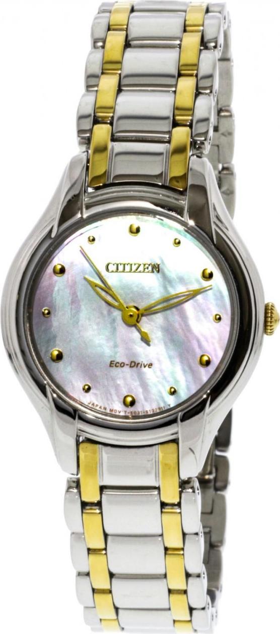 Đồng Hồ Citizen  Nữ EM0284-51N Dây Kim Loại Eco-Drive 27mm