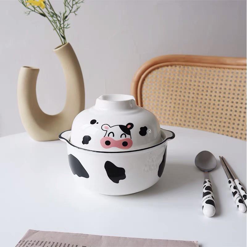Bộ bát/tô úp hình bò sữa