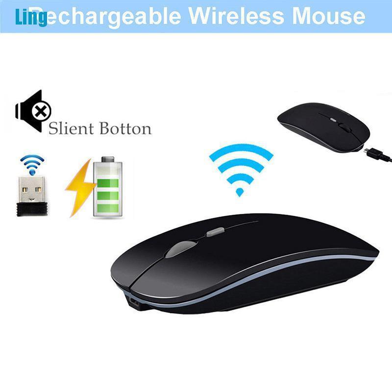 Chuột Quang Không Dây USB 2.4ghz Siêu MỏNg Không Gây TiếNg ỒN