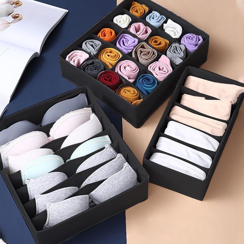 Set 3 giỏ đựng đồ lót siêu tiện lợi, gọn gàng, ngăn lắp