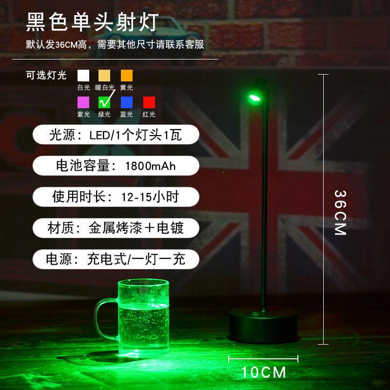 Phong cách mới nhất đèn LED có thể sạc lại đèn bàn dạng thanh cao cực đèn hai đầu nhà hàng để bàn bàn ăn rõ ràng thanh đèn bàn bầu không khí đèn đèn ban đêm nhỏ