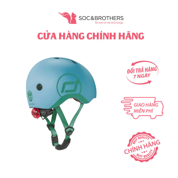 Mũ đội đầu cho bé Scoot and Ride màu Steel