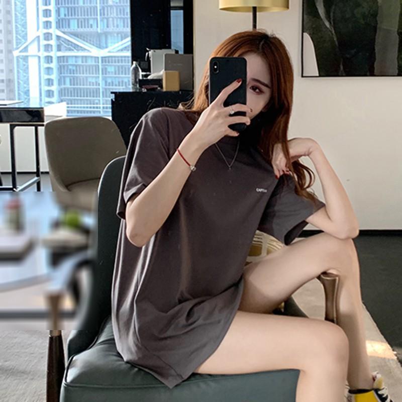 Áo Thun Nữ Ngắn Tay In Chữ Đơn Giản
