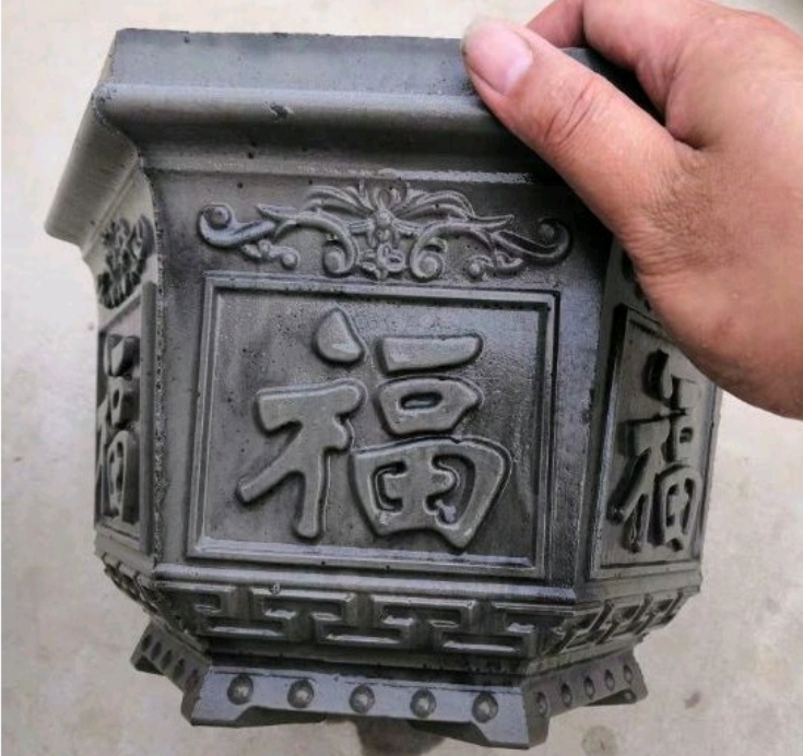 Khuôn đúc chậu lục giác rộng 20 cao 16 abs