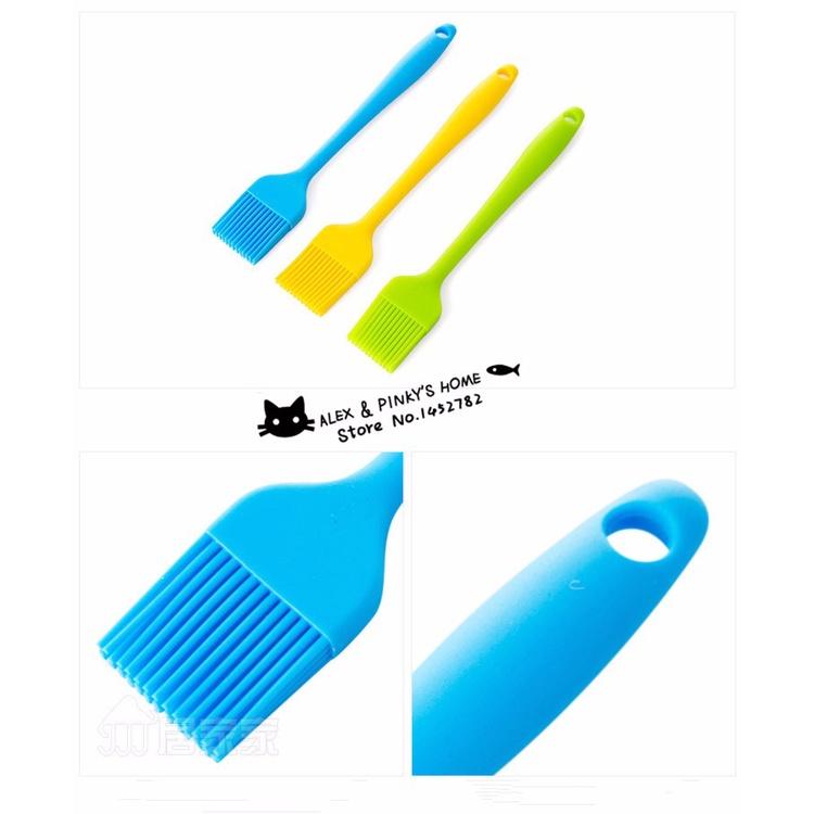 1pc Silicone Oil Brush BBQ Brush Kitchen Bakeware High Temperature Resistant Brush