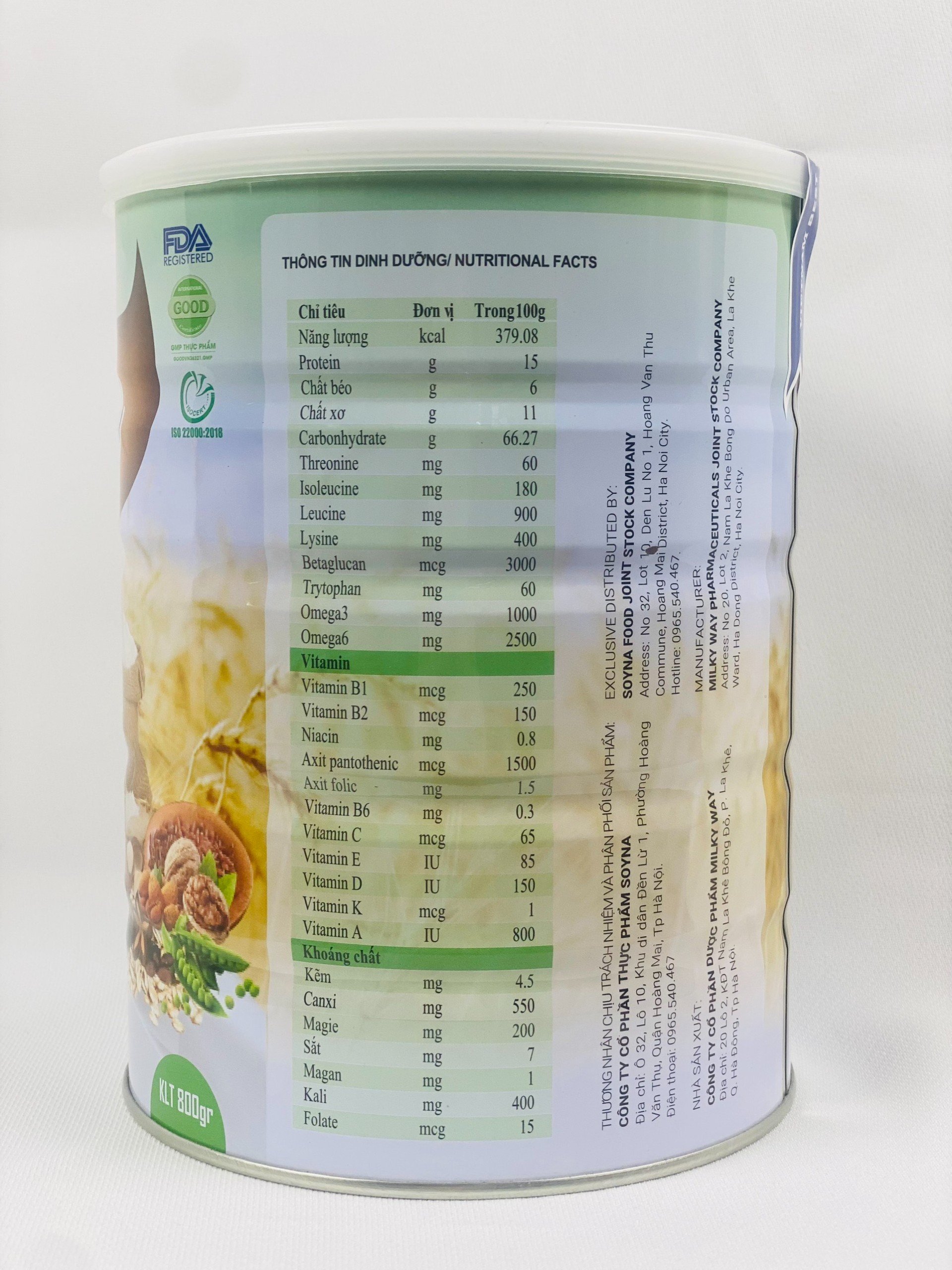 Combo Sữa Chay - Power 400g Soyna, Tặng 2 Ly Thủy Tinh Có Vạch Chia ml