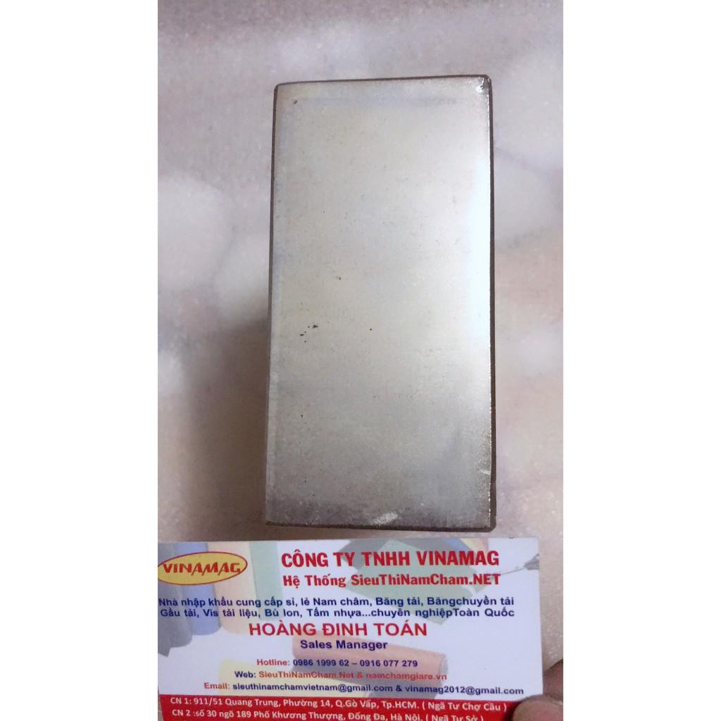Nam châm trắng 100x50x20mm, nam châm đất hiếm siêu mạnh