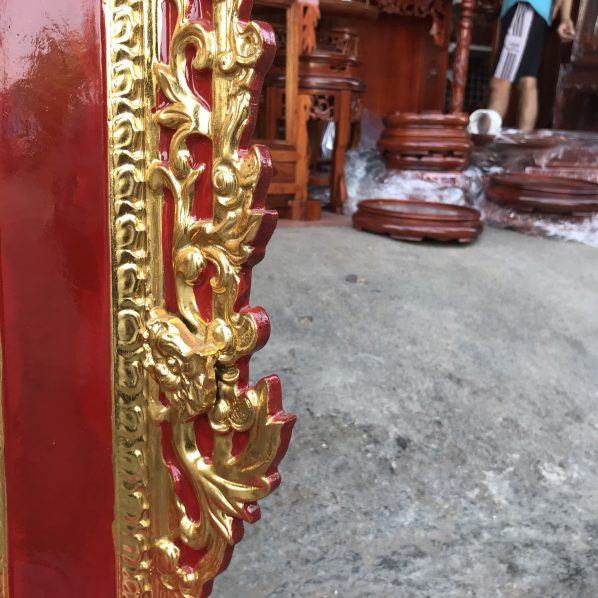 Bài Vị để ban Thờ gỗ Hương dát vàng cao 61cm cực đẹp