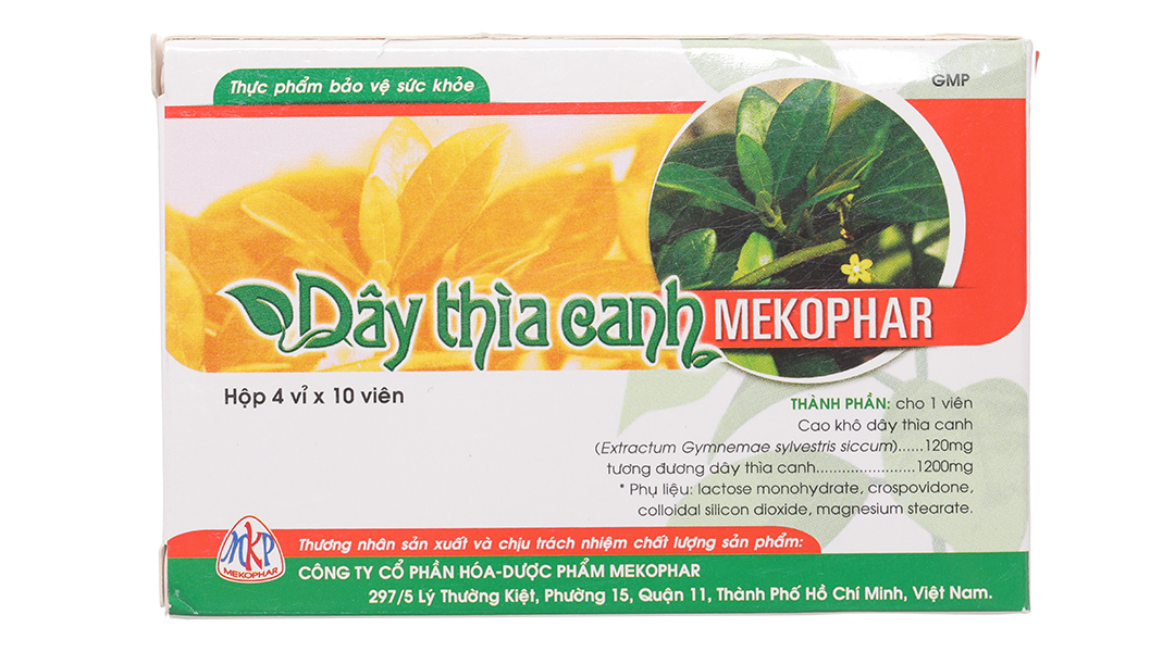 Viên Dây Thìa Canh Mekophar Giảm và ổn định ĐƯỜNG HUYẾT - Hộp 40 viên - MKPDAYTHIACANH