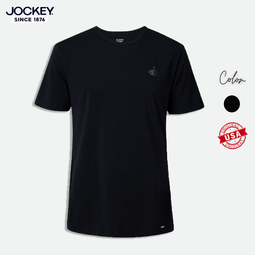 Áo Phông T - Top Nam Jockey Thun Cotton Compact In Haft Boy Màu Đen Cao Cấp - J7339