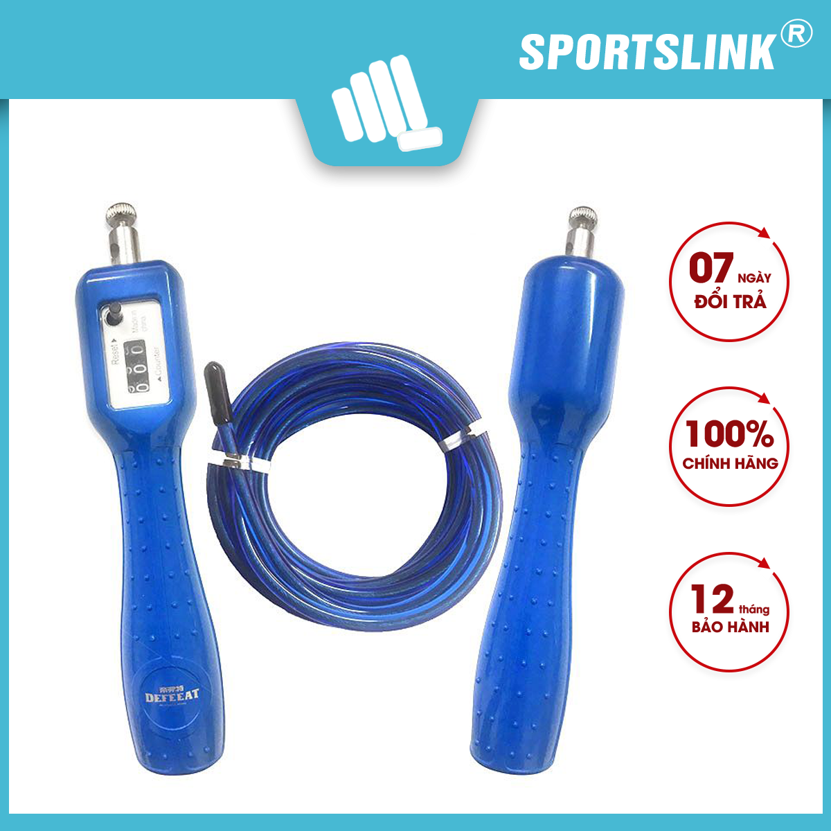 Dây Nhảy Đếm Số Defeeat 6218 hạn chế trơn trượt Sportslink