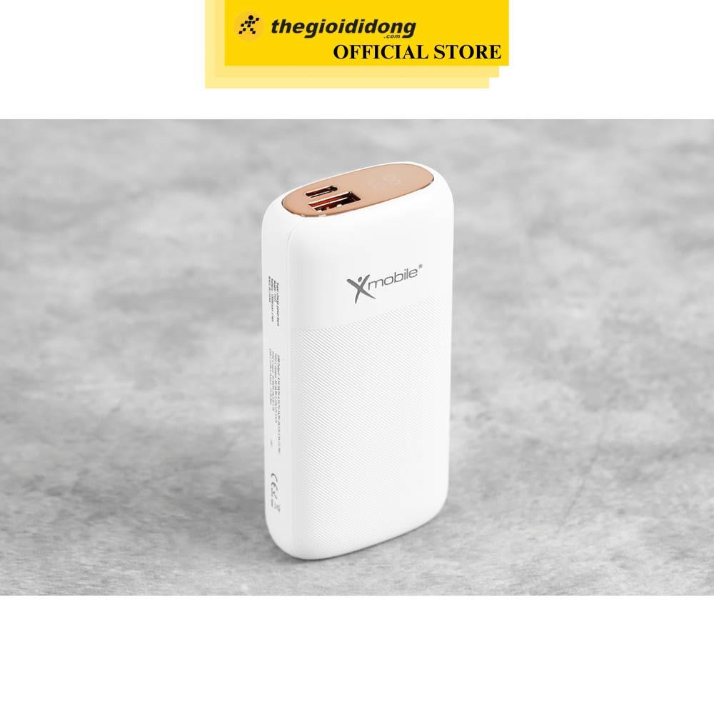 Pin sạc dự phòng 10000mAh Type C PD QC3.0 22.5W Xmobile T121 - Hàng chính hãng
