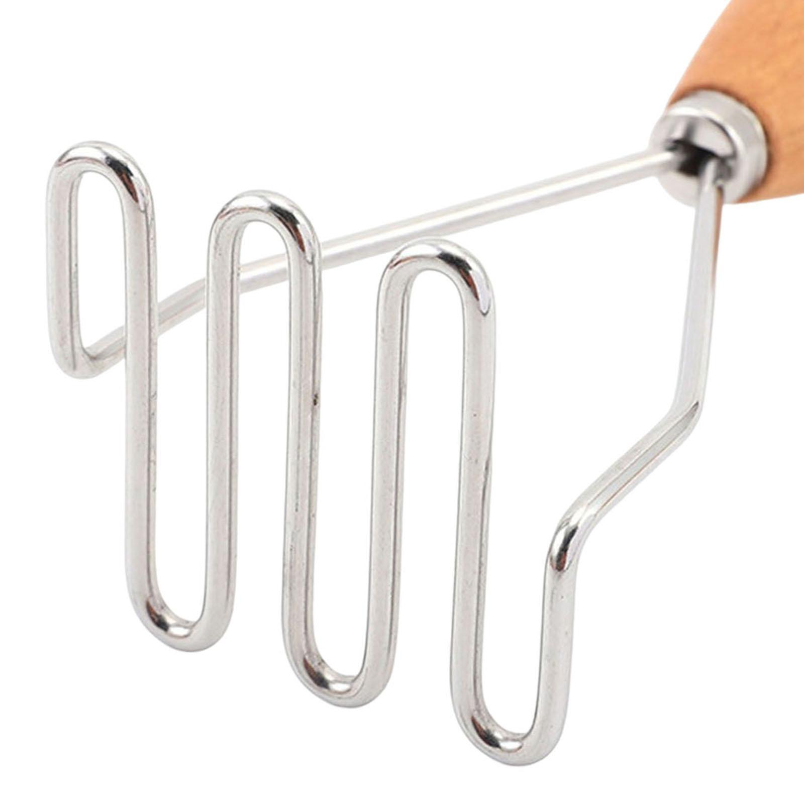 Potato Masher with Wooden Handle Kitchen Tool Potato Press Tool Utensil