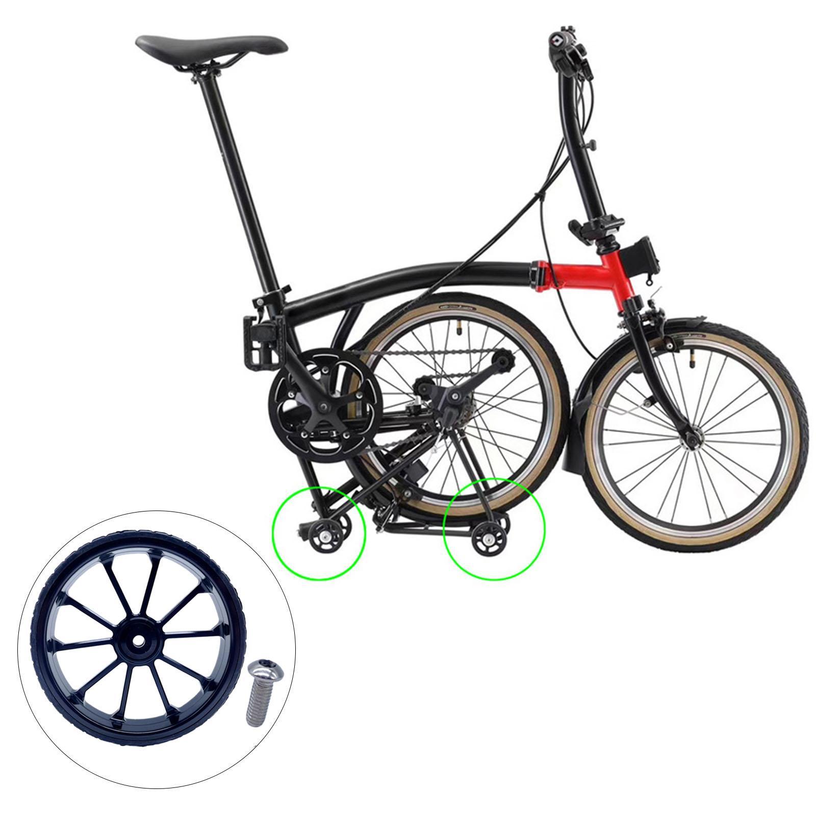 Easy Wheel EZ Wheel 100mm Cycling Accessories Folding Bike for Foldable Bicycle Transport Walking Bike